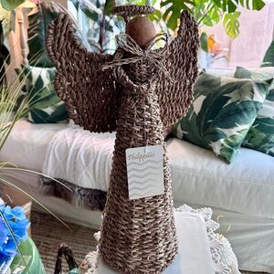 NWT! Sea Grass Hyacinth Christmas Angel Sleigh